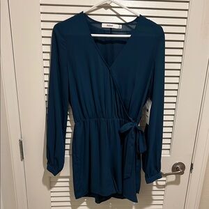 NWT Teal Wrap Romper